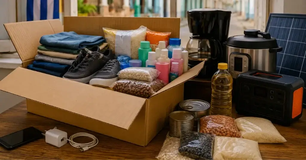 Ayudar a la familia en Cuba con alimentos, paquetes, recargas y electrodomésticos