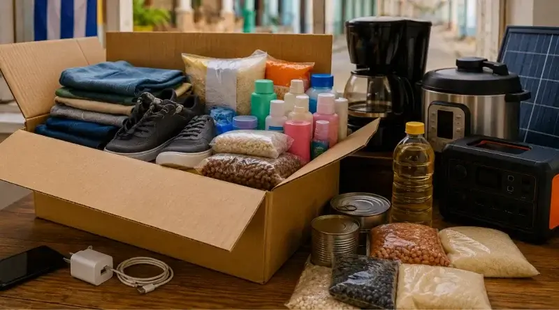 Ayudar a la familia en Cuba con alimentos, paquetes, recargas y electrodomésticos